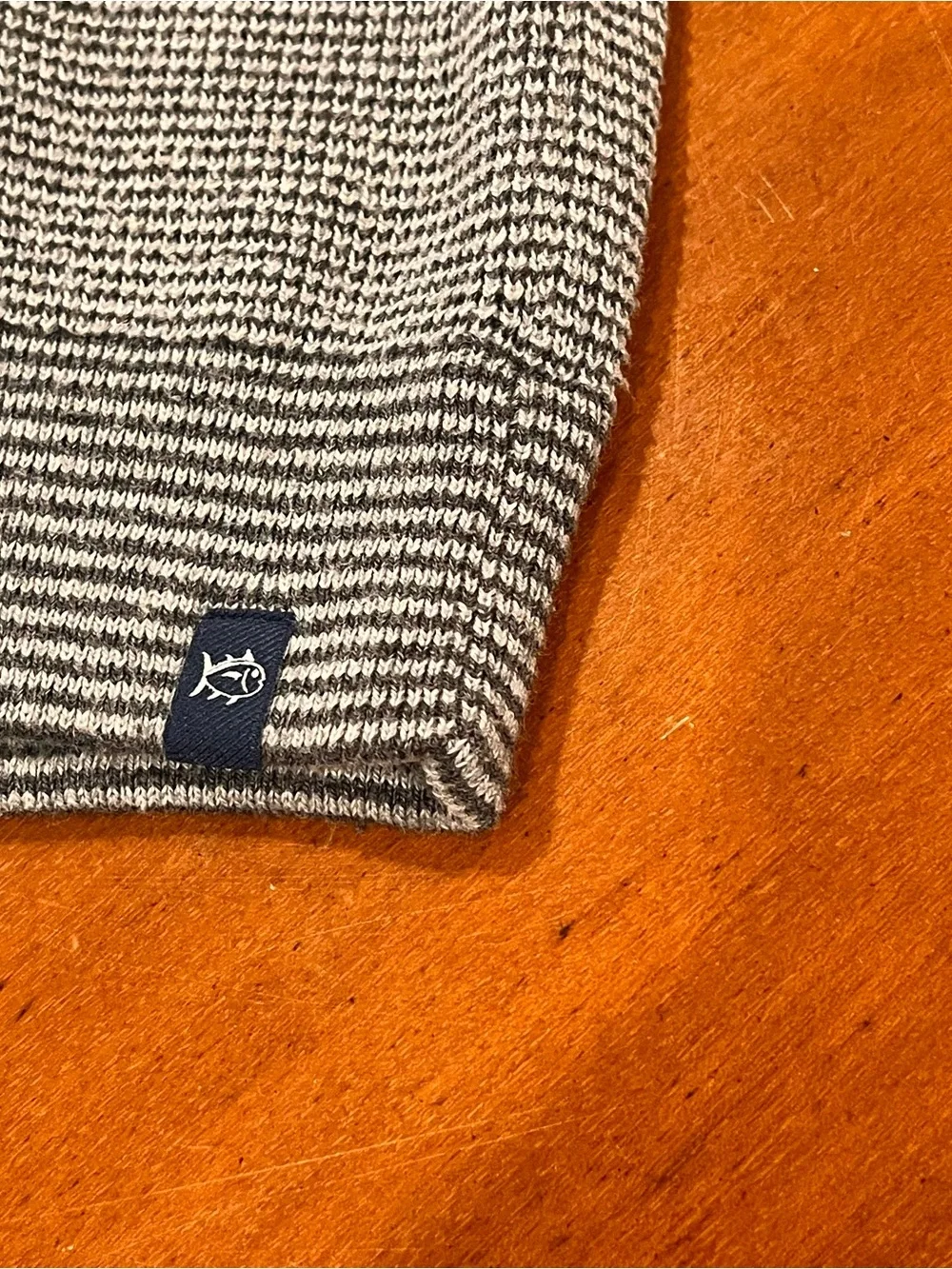 Southern Tide Men’s Bailer Jade Crewneck Sweater Gray XL Cooling Knit Technology